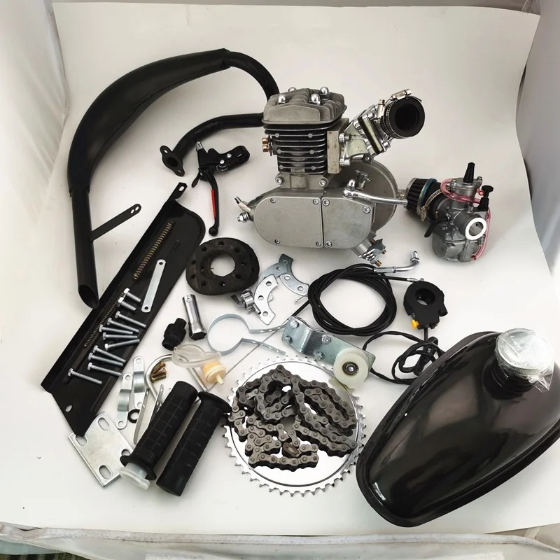 High quality Gas bicycle motor kit 2 stroke 80cc motorized with special cylinder and window piston YX80B