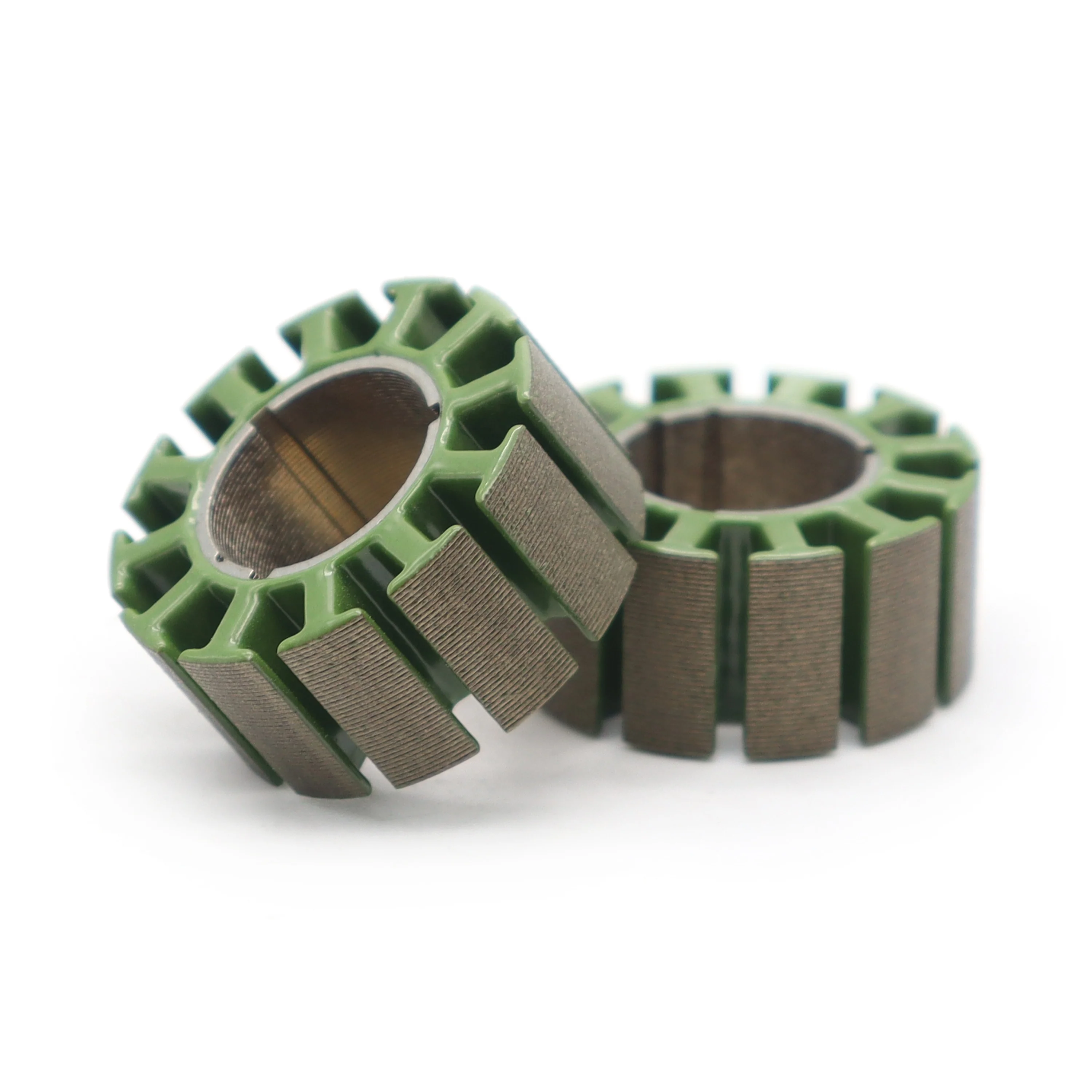 bldc stator stamping 12 slots 29mm motor stator lamination 0.35mm silicon steel sheet in motor process Epoxy stator