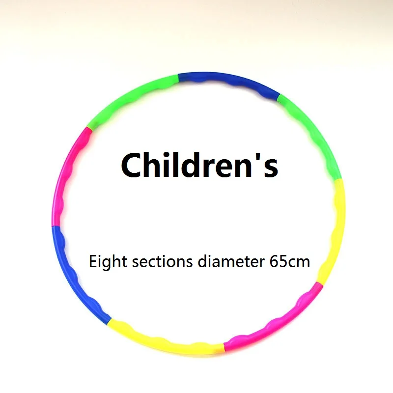 High quality Detachable Slimming Hula Circle Adjustable Hula Ring Colorful Weighted Hoola Hoop Gym Fitness Equipment