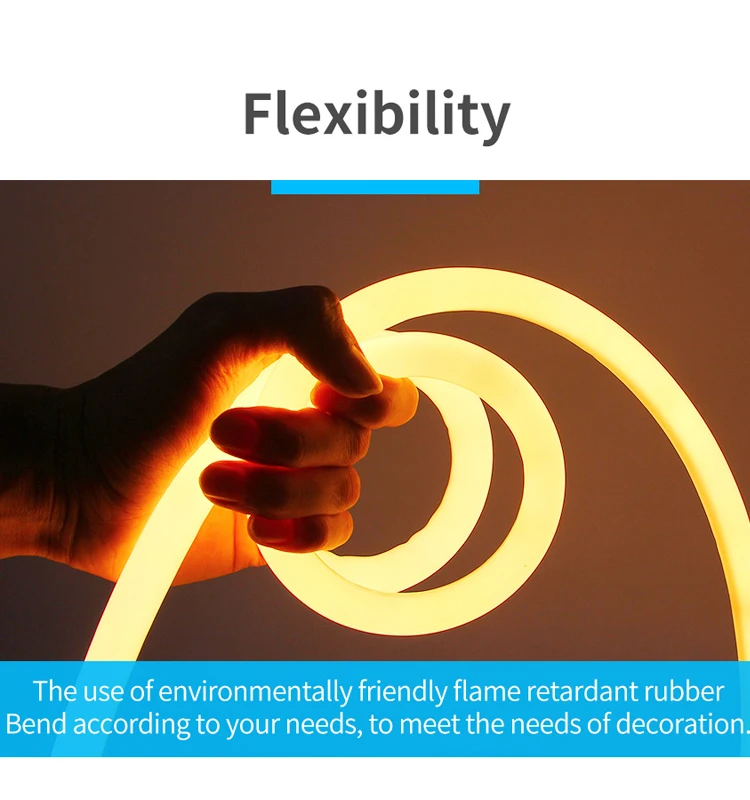 24V 110V 220V 240V working voltage Waterproof full color rgb led neon flex