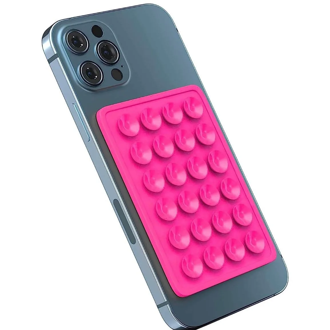 Suction Phone Case Mount Silicon Adhesive Phone Accessory for iPhone and Android Hands-Free Fidget Mirror Shower Phone Holder