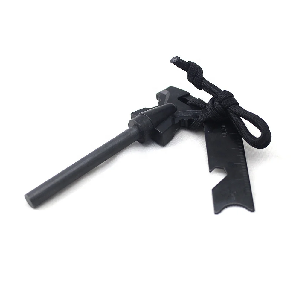 Multifunctional Flint Outdoor Survival Fire Rod Magnesium Block Flintstone
