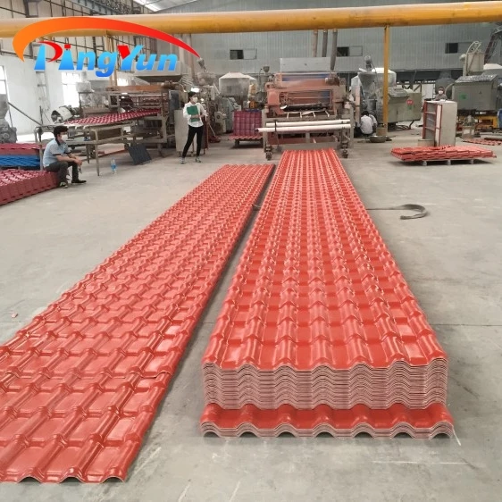 Heatproof spanish roof tile clay plastic roofing wave sheet for steel structure