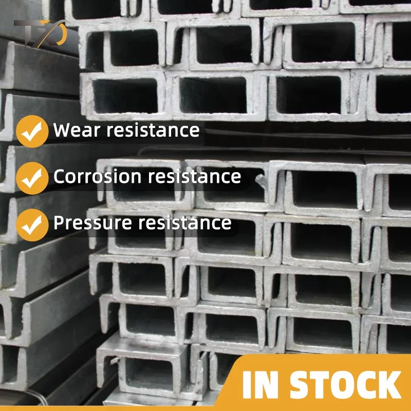 In Stock High Quality Q235 Q345 Hot Dip 100*50 Galvanized Steel Beam U C Groove Carbon Steel Channel Beam For Hanging Furniture