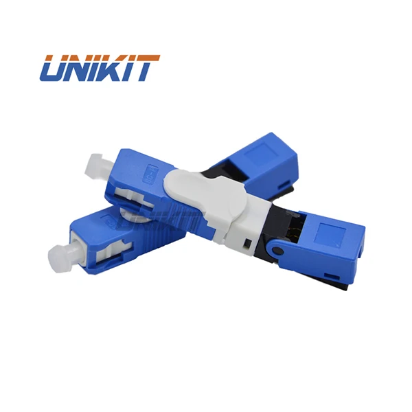 Unikit brand best selling quality optical fiber equipment quick connector SC / FC / LC UPC APC quick assembly connector