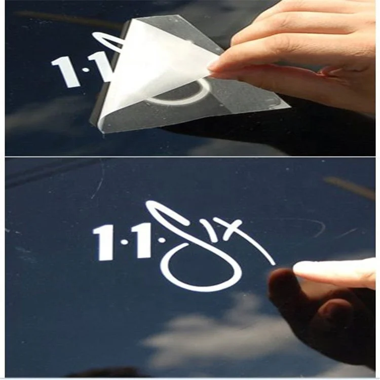 Custom Die Cut Lettering Logo Vinyl Transfer Car Window Windshield Clear Sticker Decals