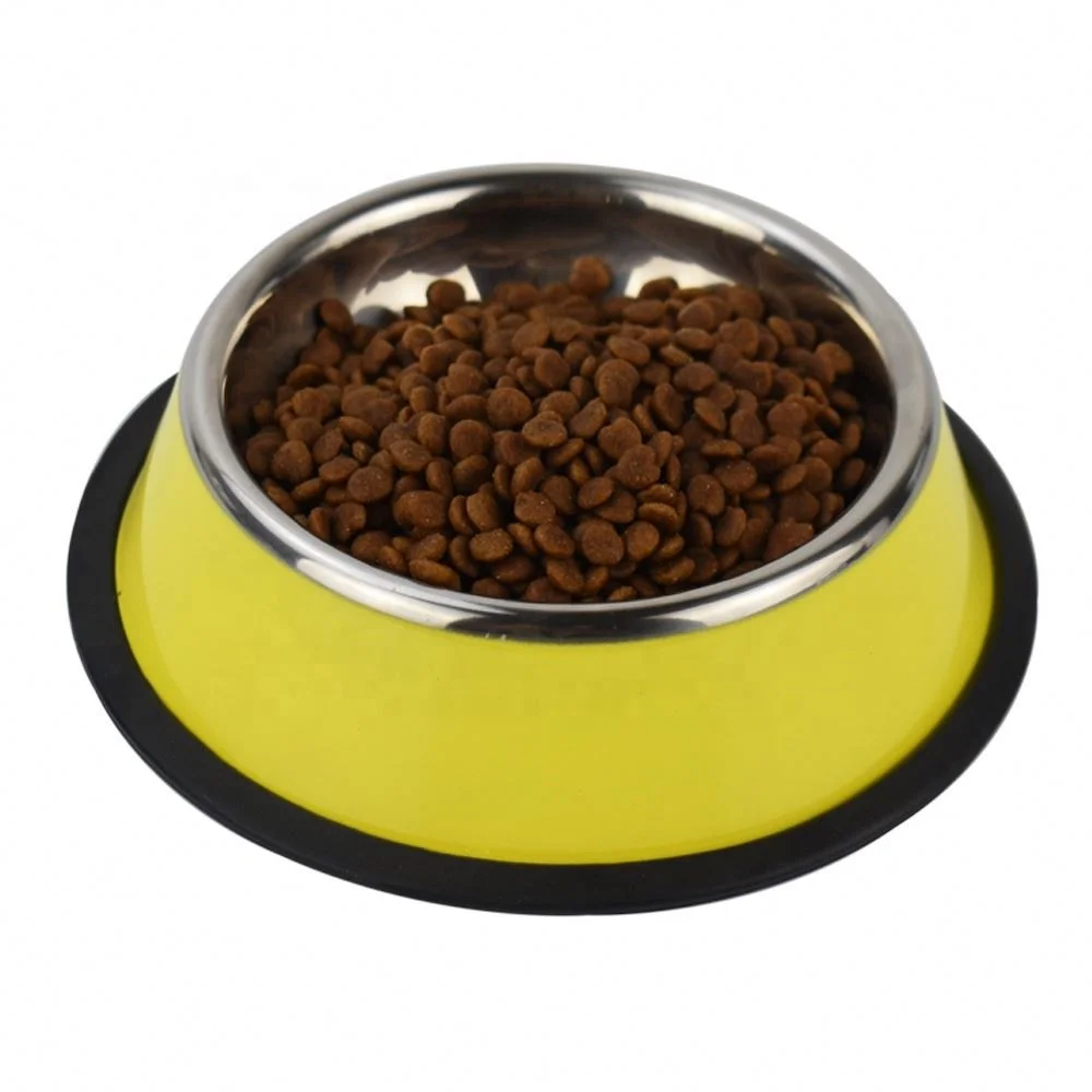Customized color stainless steel pet bowl Anti slip slow feeder dog bowl water food bowl double stainless steel pet