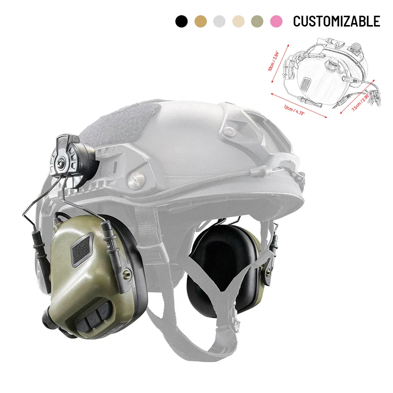 Zennison Tactical Headphones Communication Headset Earphone Earmuff Anti Noise Interference for Tactical Headphones