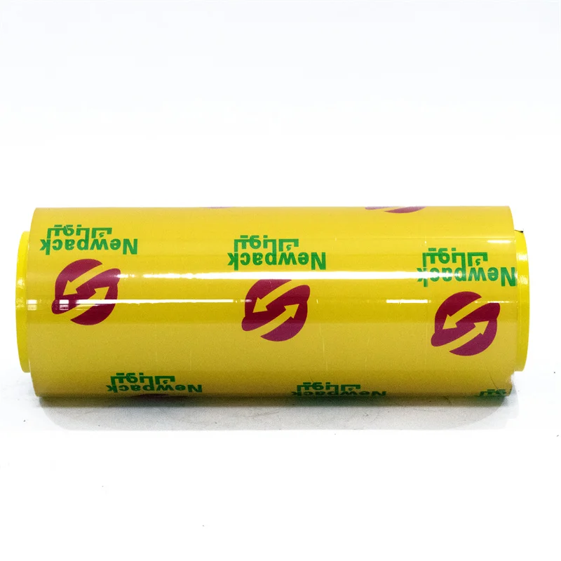 Factory Custom Clear PVC food film 10/11 micron 500 meters Food Grade Stretch Wrap Film High Toughness PVC Food Wrap Film