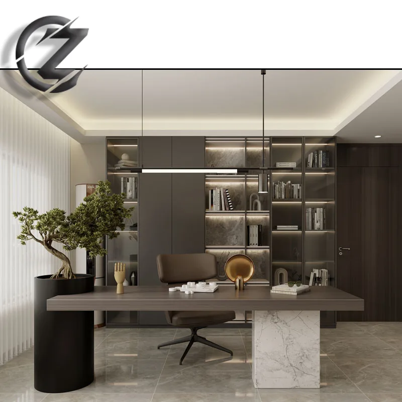 Custom Modern Light Luxury Design Bookcase for Home for Living Room Furniture