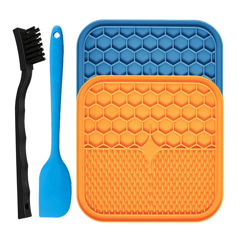 21*21 Cm Dog Lick Mats Dogs Pets Licking Mat Pad For Silicone Treat Pet Dog Lick Pad