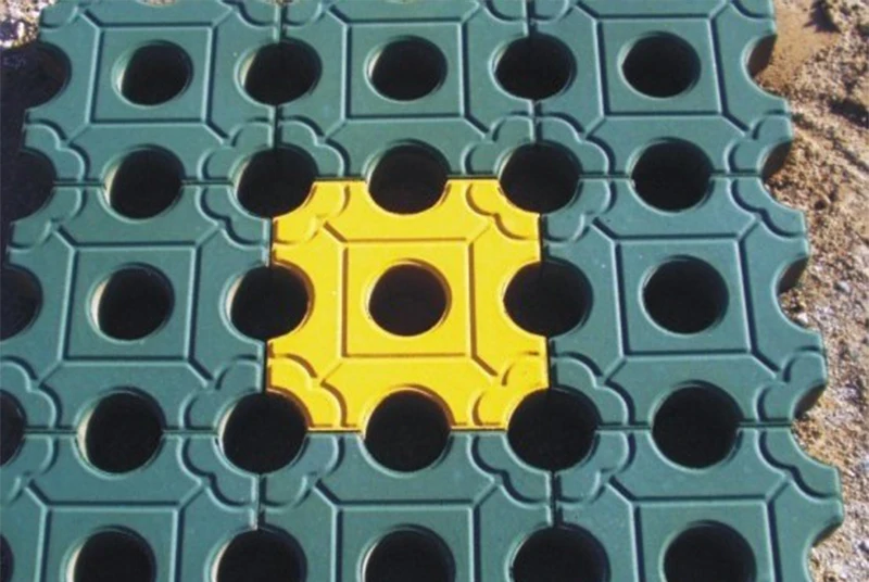 Four corner grass planting X-type lawn brick parking lot mold lawn municipal plastic mold