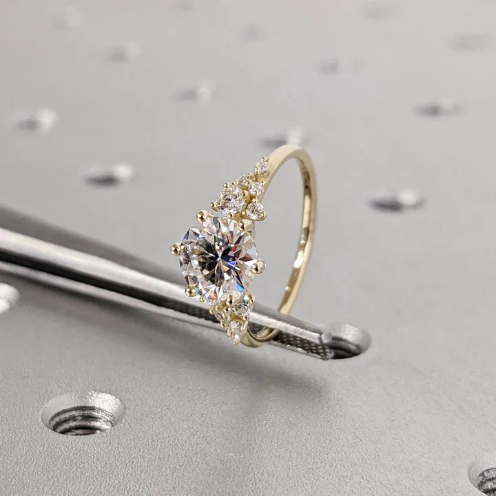 Брачные обручальные кольца с бриллиантами 10K 14K 18K