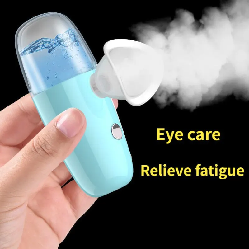 New design Nano Sprayer Moisturizing  Eye Care Water Mist Steamer Rechargeable Eye Wash Beauty Skin Facial Mist Sprayer