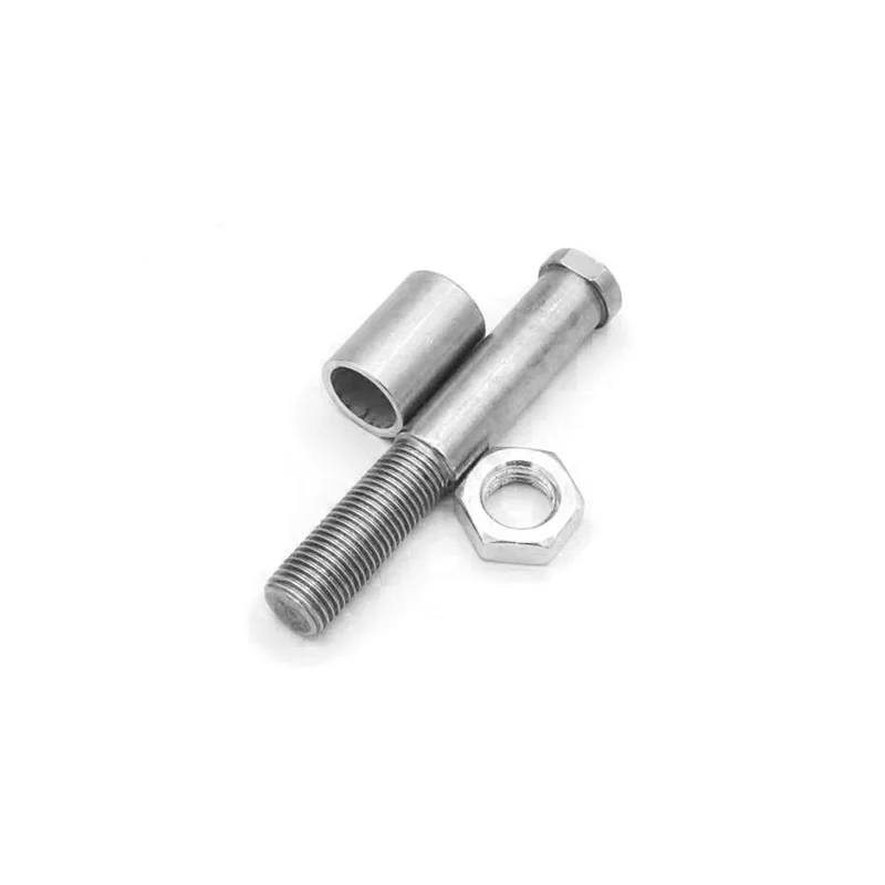 Factory Custom 80/95mm Stainless Steel Axle Conveyor Wheel Bolts Plain Finish Belt Pulley Assembly Screws for Sliding Machine