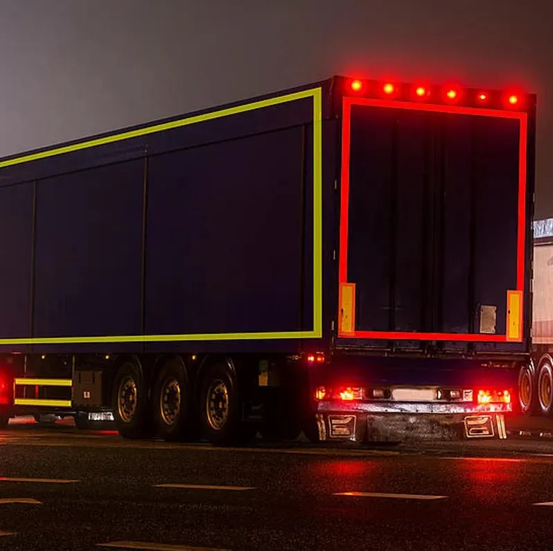 Yellow PET Micro Prismatic Truck Conspicuity Marking Radium Reflective Tape for Vehicles