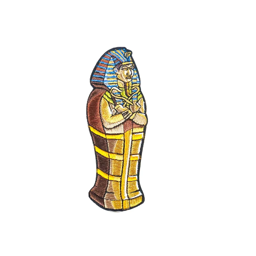 Ancient Egyptian king coffin high quality embroidery cloth paste clothes trousers hole decoration can be ironed sewing supplies