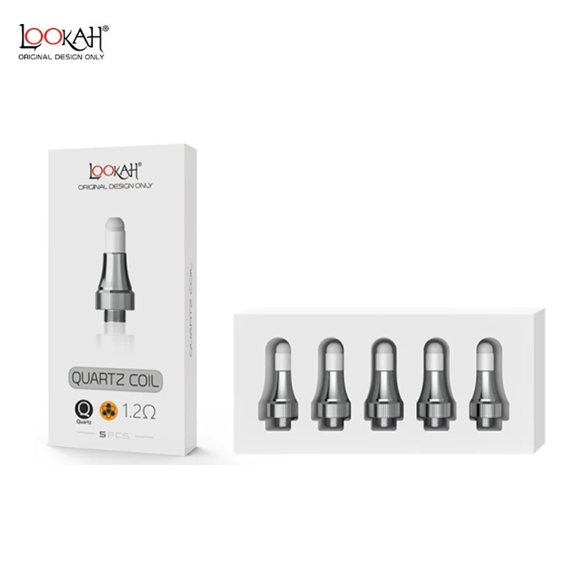 Original Lookah Seahorse Pro Coils Noozle Ceramic & Quartz Tip for Max Electric Dab Rig Wax Concentrates Kit Mini Enail Dabber