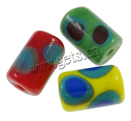 handmade lampwork glass tube beads different color 724809
