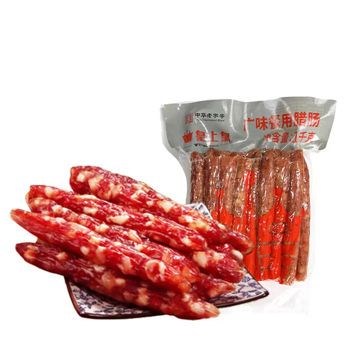 1000g Cantonese Flavor Traditional Pork Meat Sausages for Catering