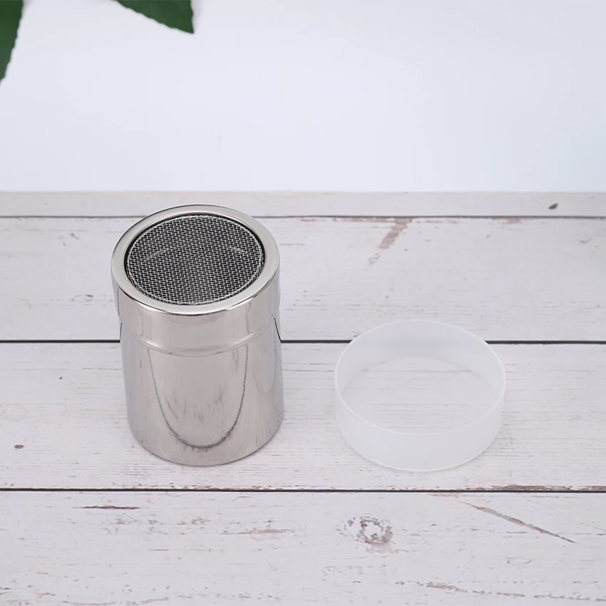 304 Stainless Steel Duster Fancy Coffee Duster Cocoa Powder and Cinnamon Powder Duster Mesh Screen