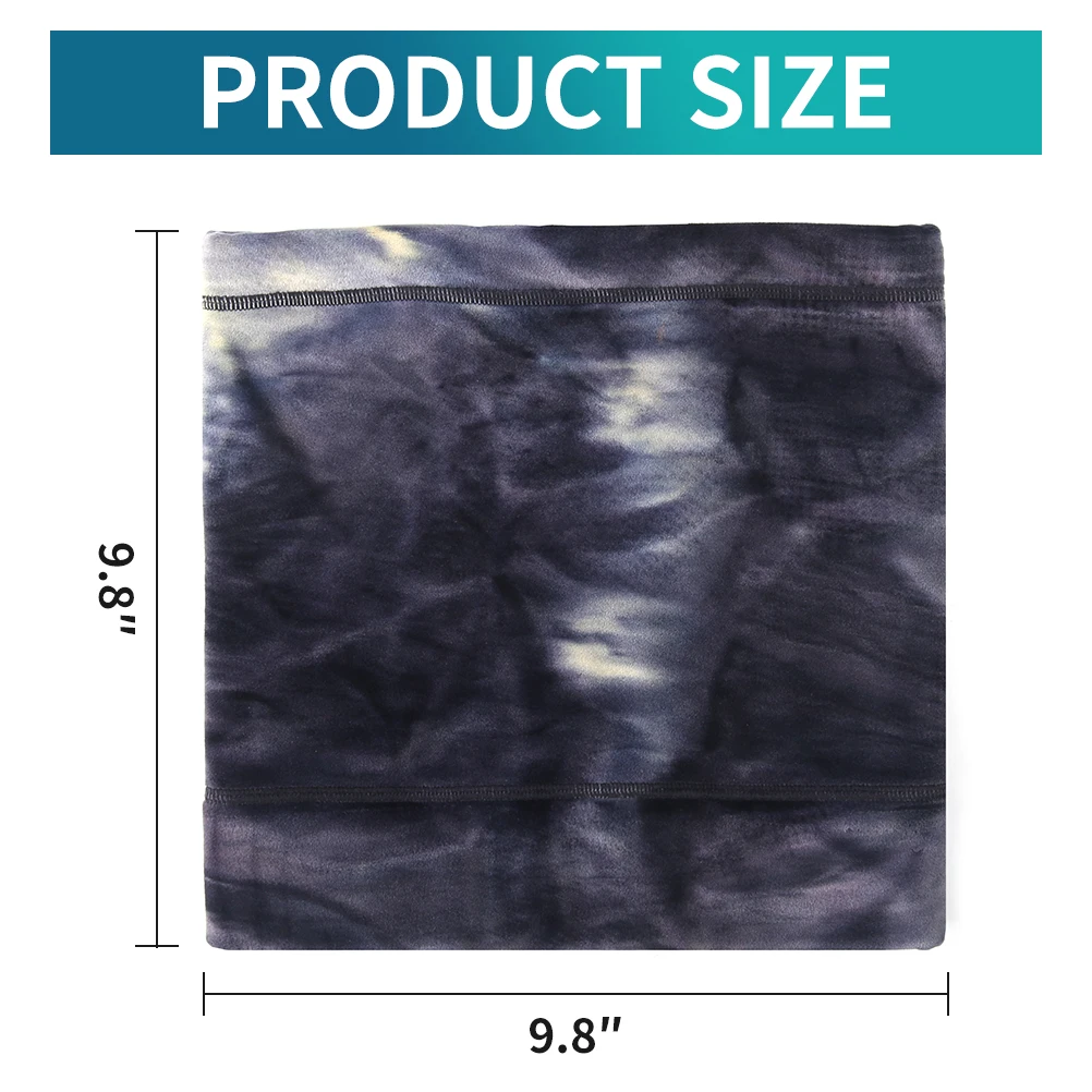 
Winter scarf fashion double layer plain fleece knitted tubular custom logo neck warmer 