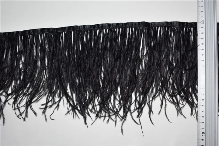 Fluffy 8cm ostrich feather thick trimming fringe for DIY clothing accessories