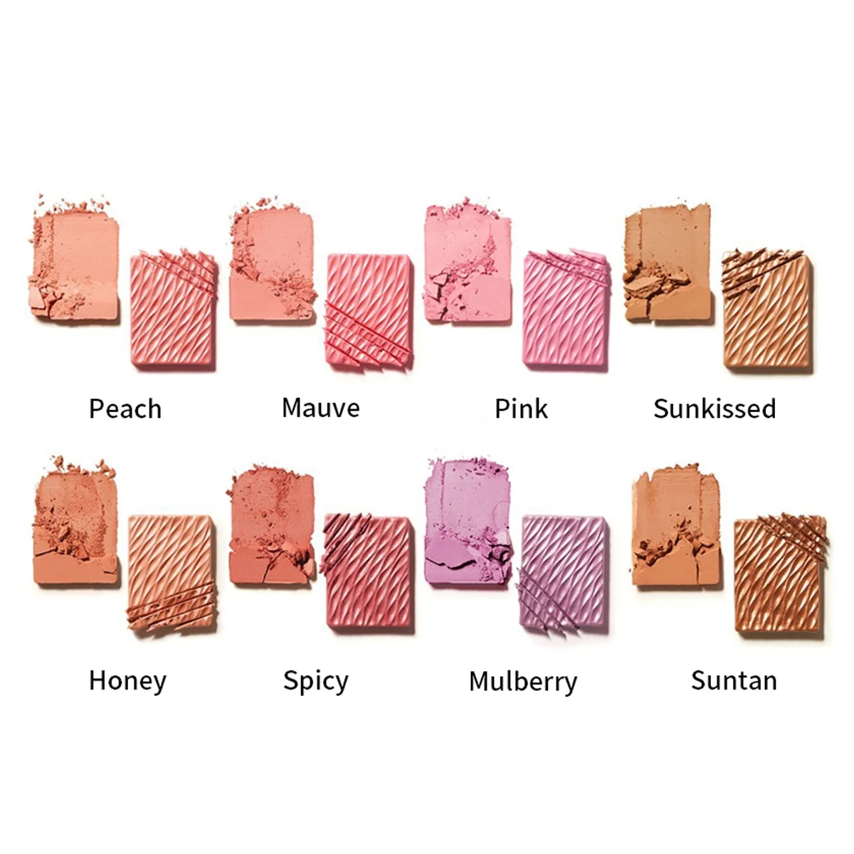 Custom Professional Blush Highlighter Blusher Palette Private Label Matte Shimmer Powder and Cream Blush Palette