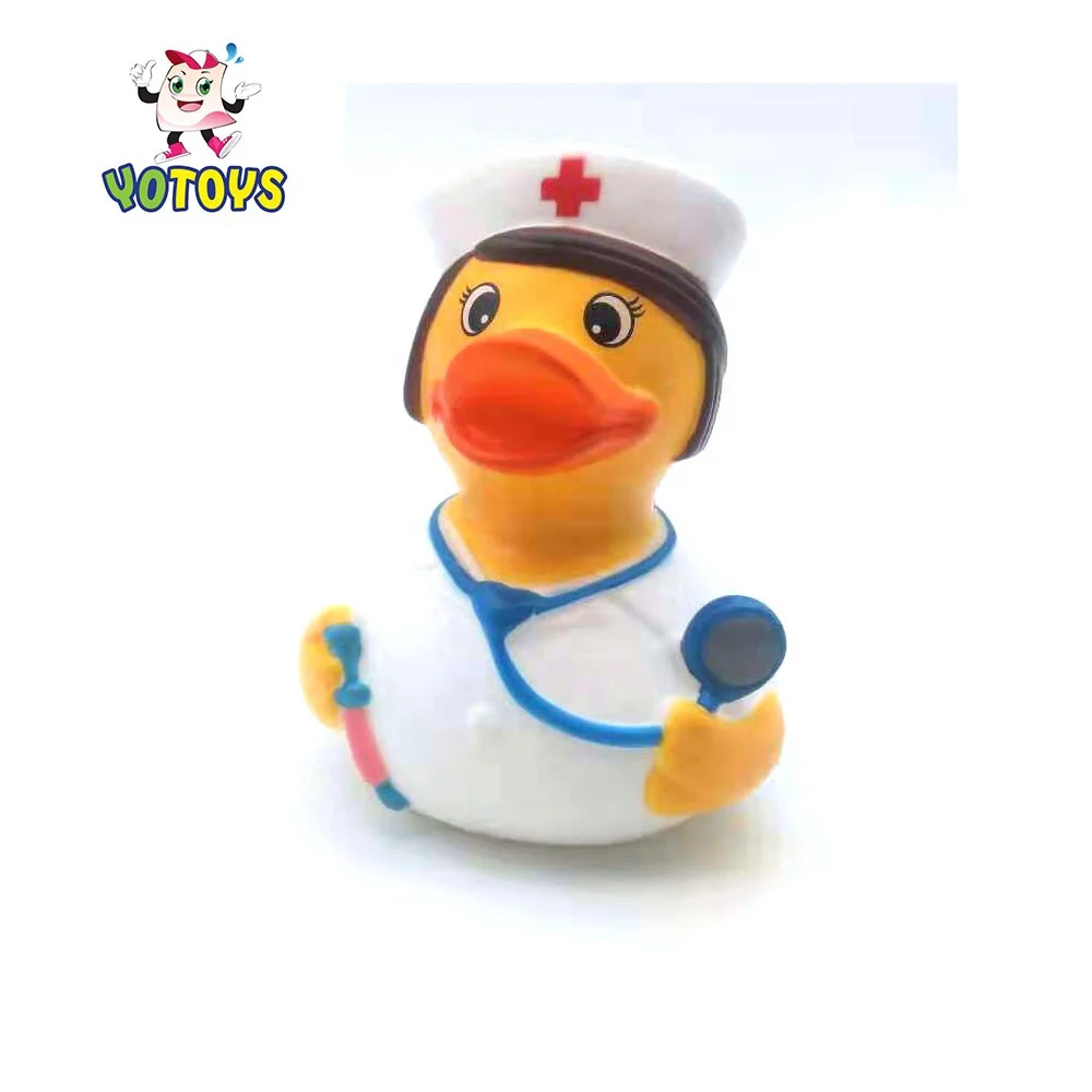 Duck Toy Duck/bath Rubber Doctor & Nurse Character Couple Bath Toy