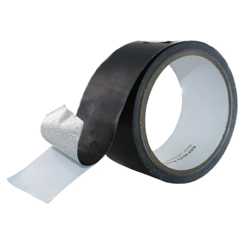 HVAC Alu solvent glue electromagnetic interference 70 mic black Aluminum Foil Tape