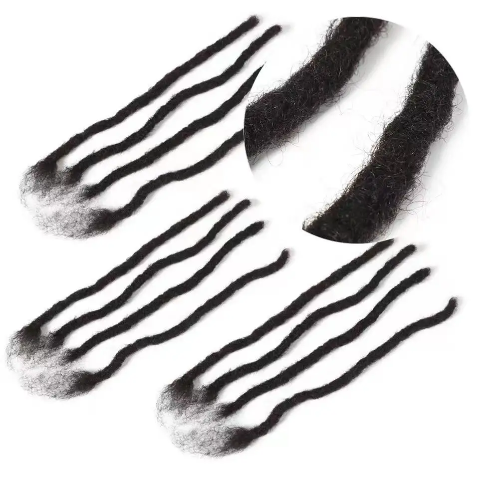 Dreadlock Extensions Human Hair Handmade Permanent Human Hair For Man/Women/Kids Full Head Can Be Dyed Bleached Curled