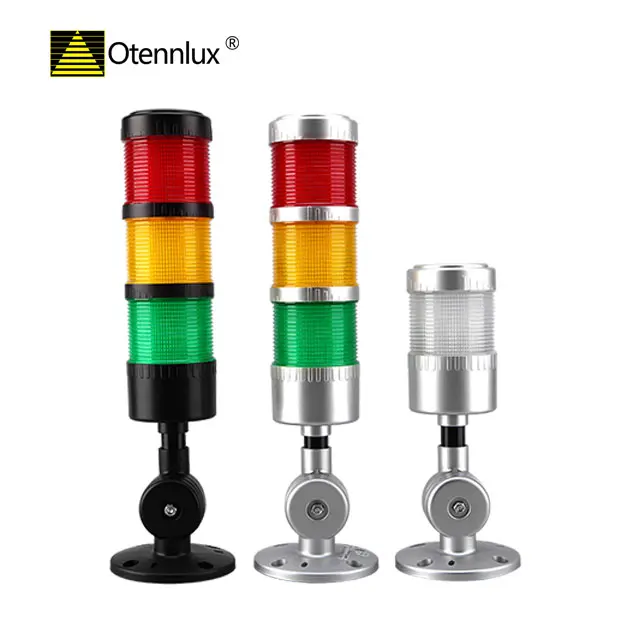 
DC 24V CNC machine 4 layers Red Green Blue industrial flashing light Buzzer alarm signal tower lamp 