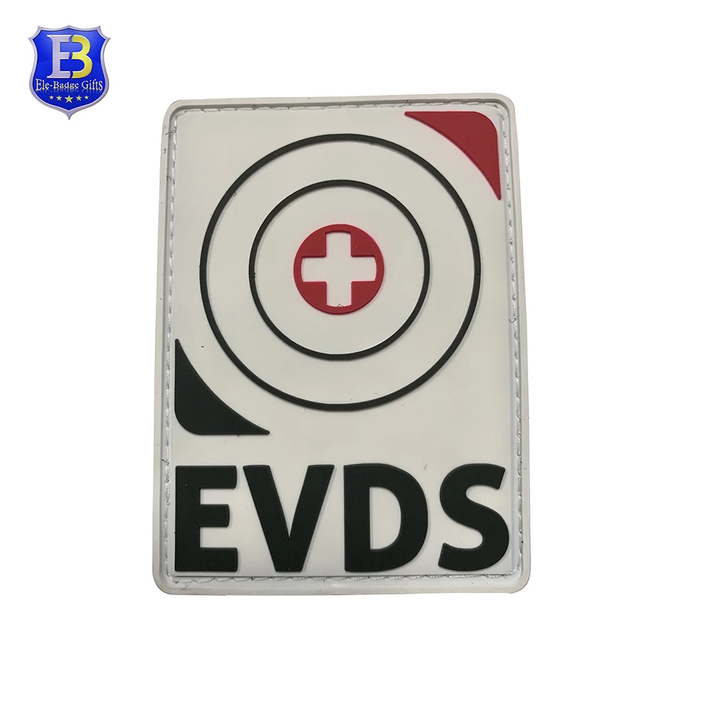 Custom Raised Rubber Logo PVC Hat Badge with Silicone Woven Patches Patches Genre