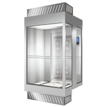 Outdoor elevator with glass elevator cabin lifts elevator