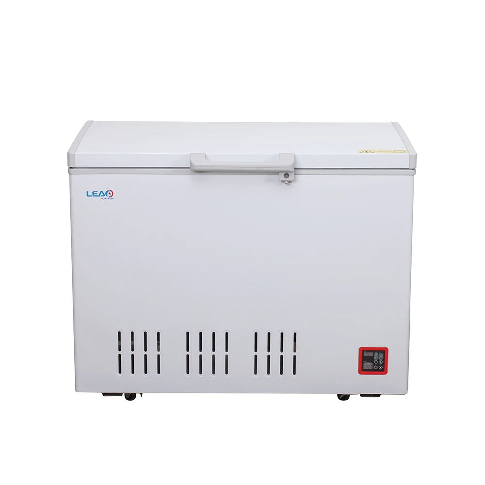 Commercial single door solar energy solar freezer 88W solar refrigerator DC 12V with USB port