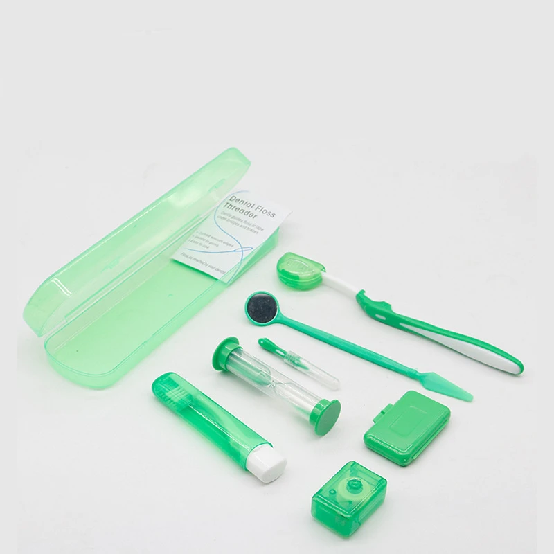 8pcs dental kit Interdental Tooth Brush floss orthodontic kit Orthodontics Toothbrush Kit