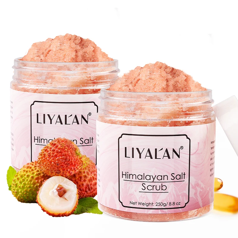 Private Label Body Scrub Organic Nourishing Moisturizing Himalayan Salt Scrub