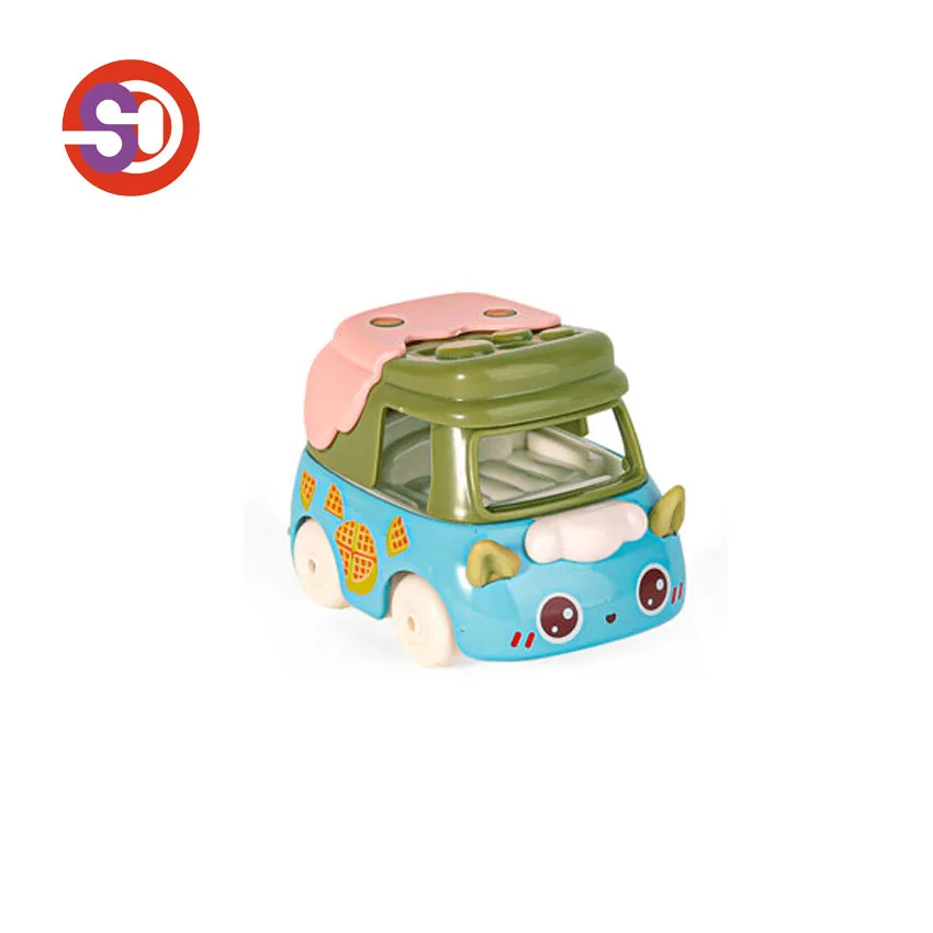 Custom Diecast Cars Food Series Small Cute Alloy Sliding Mini Toys Diecast Model Car