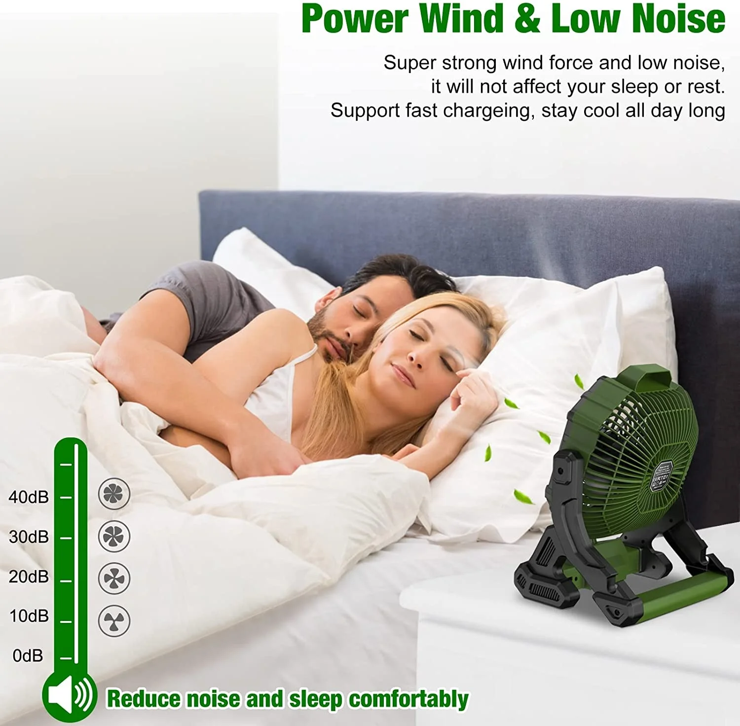 X25 cordless Portable Power Bank Personal USB Desk Rechargeable Camping Fan with led Light and Hook  for Home Office tent Travel