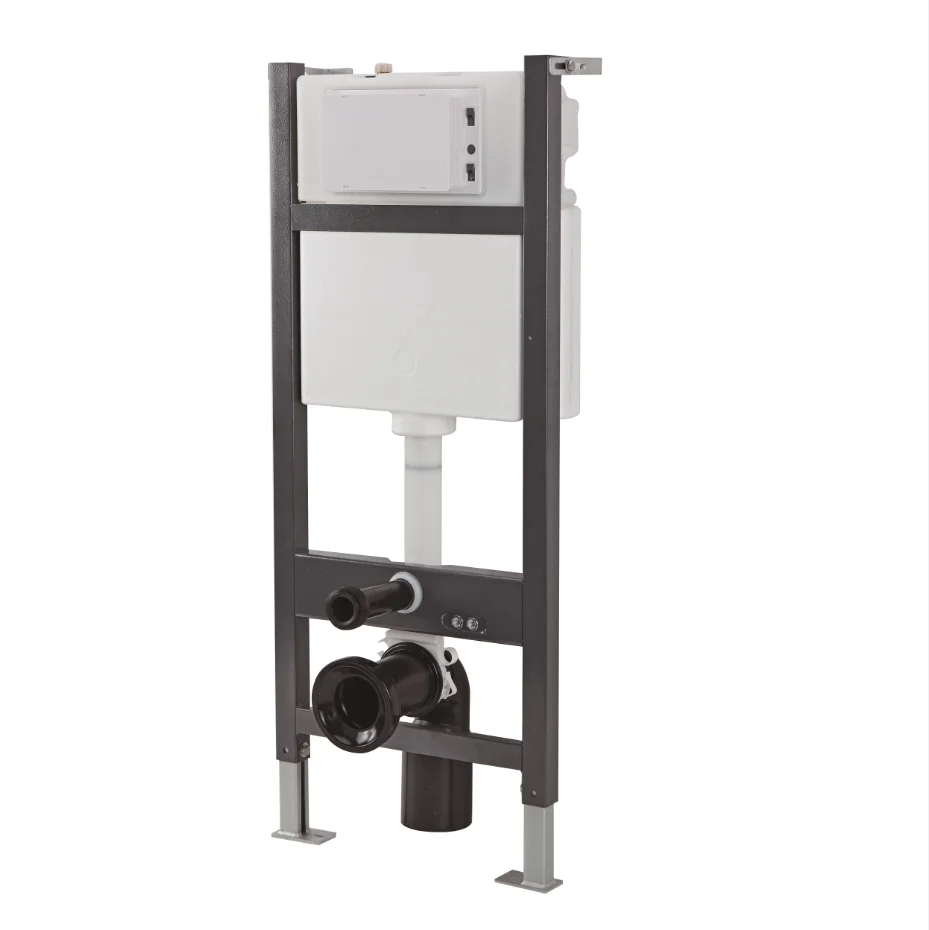 Dual-Flush Wall Hung Concealed Cistern Pneumatic Flush Water Tank Bathroom Toilet Flushing