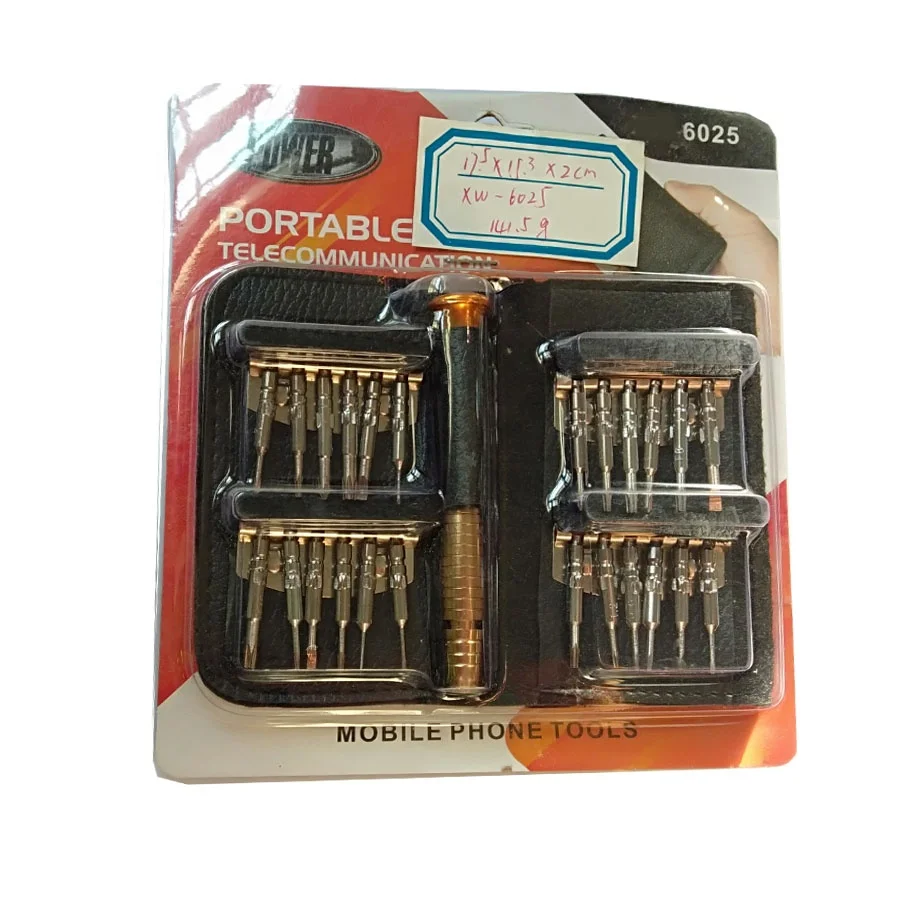 25 pcs telecommunication screwdriver bit set mobile phone repairing tools