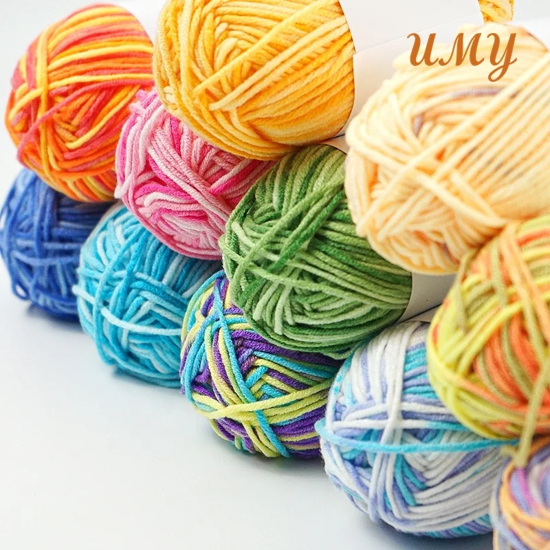Madejas Hilos Para Tejer En Amigurumi Отбеленное шитье Вязание причудливое Смешанное молоко хлопчатобумажная пряжа вязание крючком Fil
