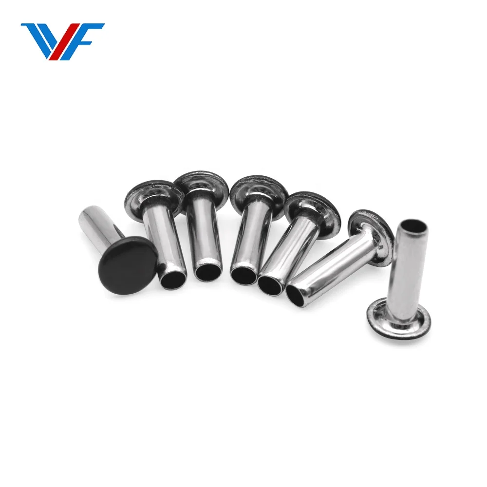 China supplier silver and black paint combined fastener metal rivet round head rivet