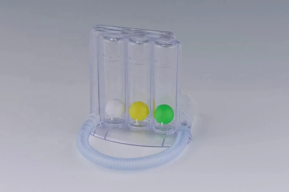 Portable medical device 3 ball respiratory Incentive lung spirometer exerciser for lung exercising
