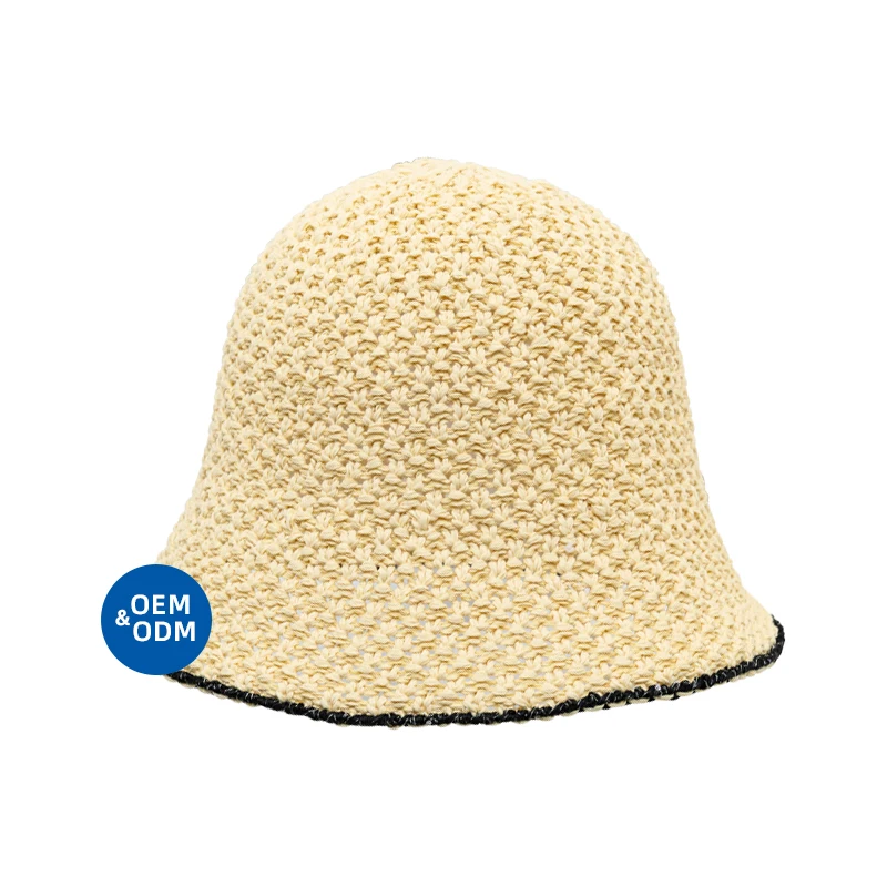 Летняя пляжная Повседневная вязаная Рыболовная Шапка на заказ шапка с крючком для женщин