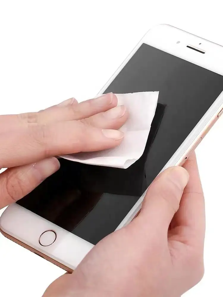 Eco Friendly 100 Pcs Individual Anti Fog Glasses Wet Wipe Disposable Glass Cleaning Lens Wipes For Glasses