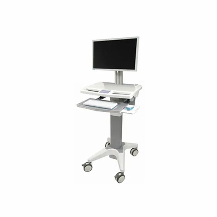 BT-LY13  Cheap hospital ABS plastic endoscope trolley with shelves medical computer cart with drawers price