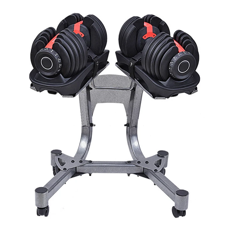 Free Weights Top Quality 552 Smart 24KG/40KG 90LB Adjustable Dumbbell Pair with Stand Rack (1600208004765)