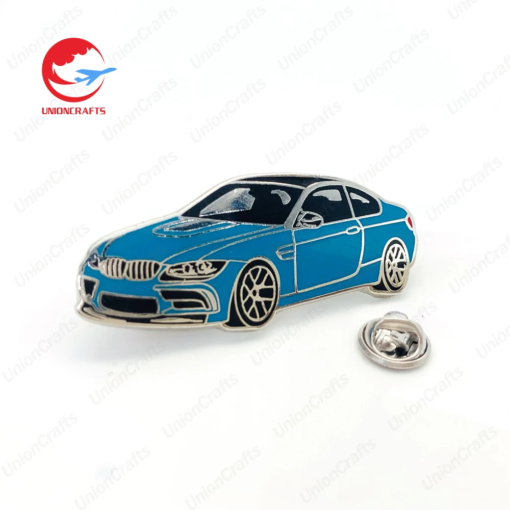 Custom Personalized Design Car Emblem Metal Hard Anime Lapel Pines Cute Car Enamel Badge Pins for Clothes