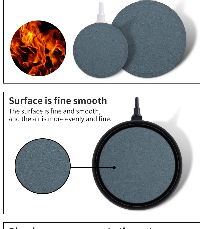 Resun Aquarium accesory Carborundam air stone bubbles for aeration